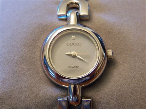 vintage gucci watch ladies silvertone|ladies gucci watch sale.